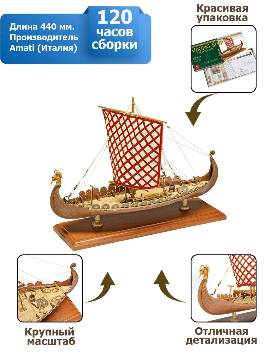 модель корабля Viking ship (Корабль викингов) модель корабля Viking ship (Корабль викингов)