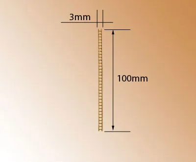 Трап, латунь, 3х100 мм Трап, латунь, 3х100 мм