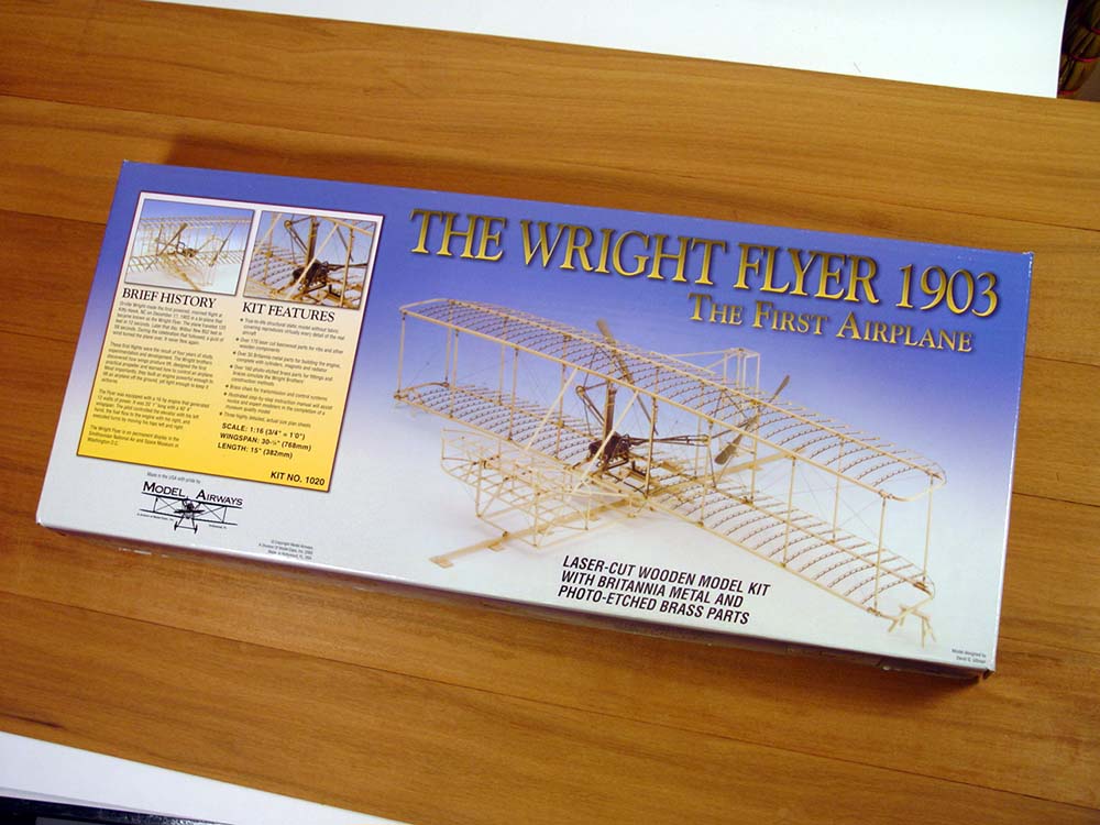 Деревянная модель самолета Биплан Wright Flyer Деревянная модель самолета Биплан Wright Flyer
