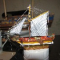 Golden Yacht корабль в бутылке