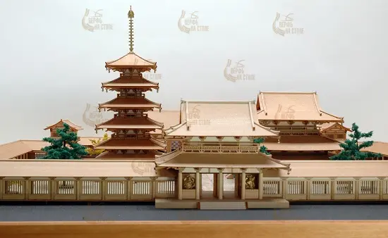 Диорама Horyu-Ji, западная часть Диорама Horyu-Ji, западная часть
