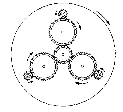 Схема движения шестеренок в головке