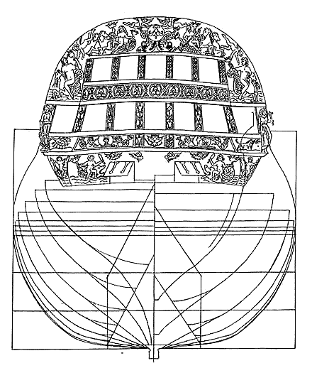 Декор кормы Проект Меньшикова 1835 год