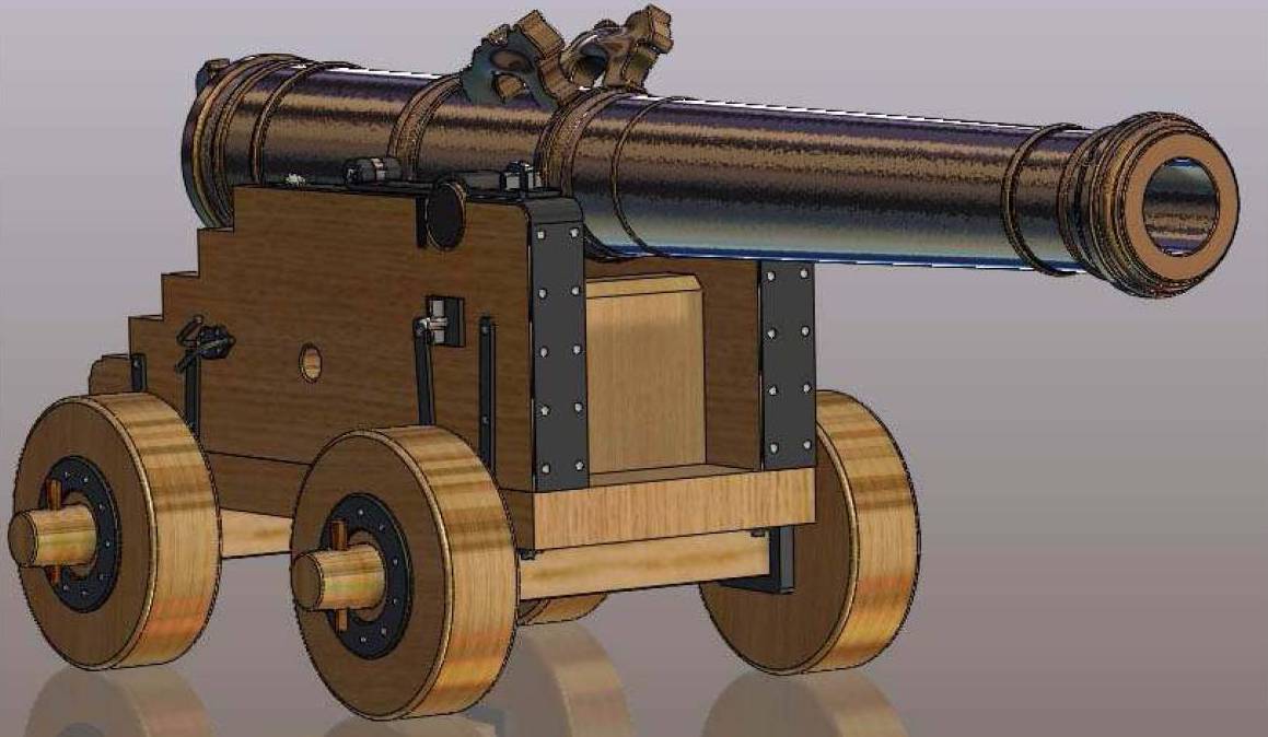 четырехколесный лафет Vasa четырехколесный лафет Vasa