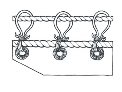 Фрагмент из книги Петерссона, на котором показаны металлические раксы
