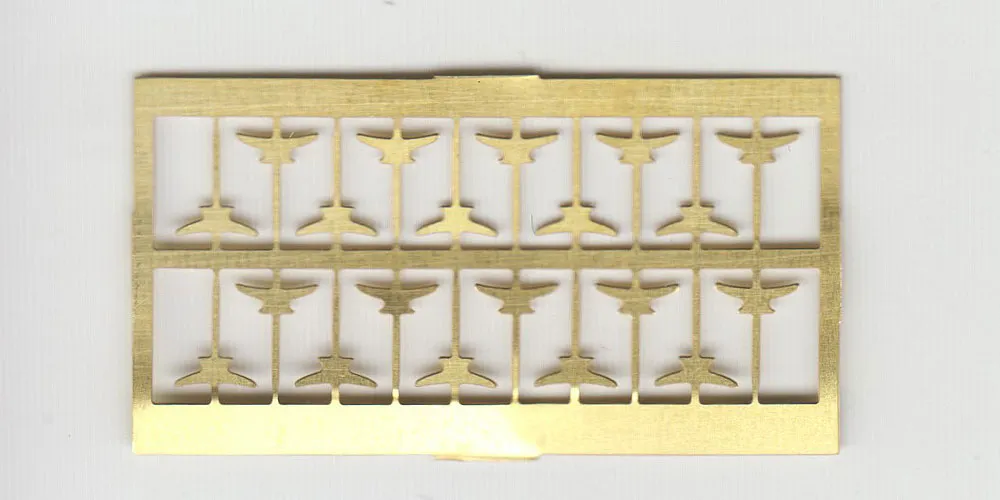 Утка крепительная, 4 мм, латунь, 20 шт