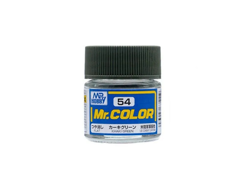 Краска Mr Color, хаки зеленая, матовая, C 54, 10 мл