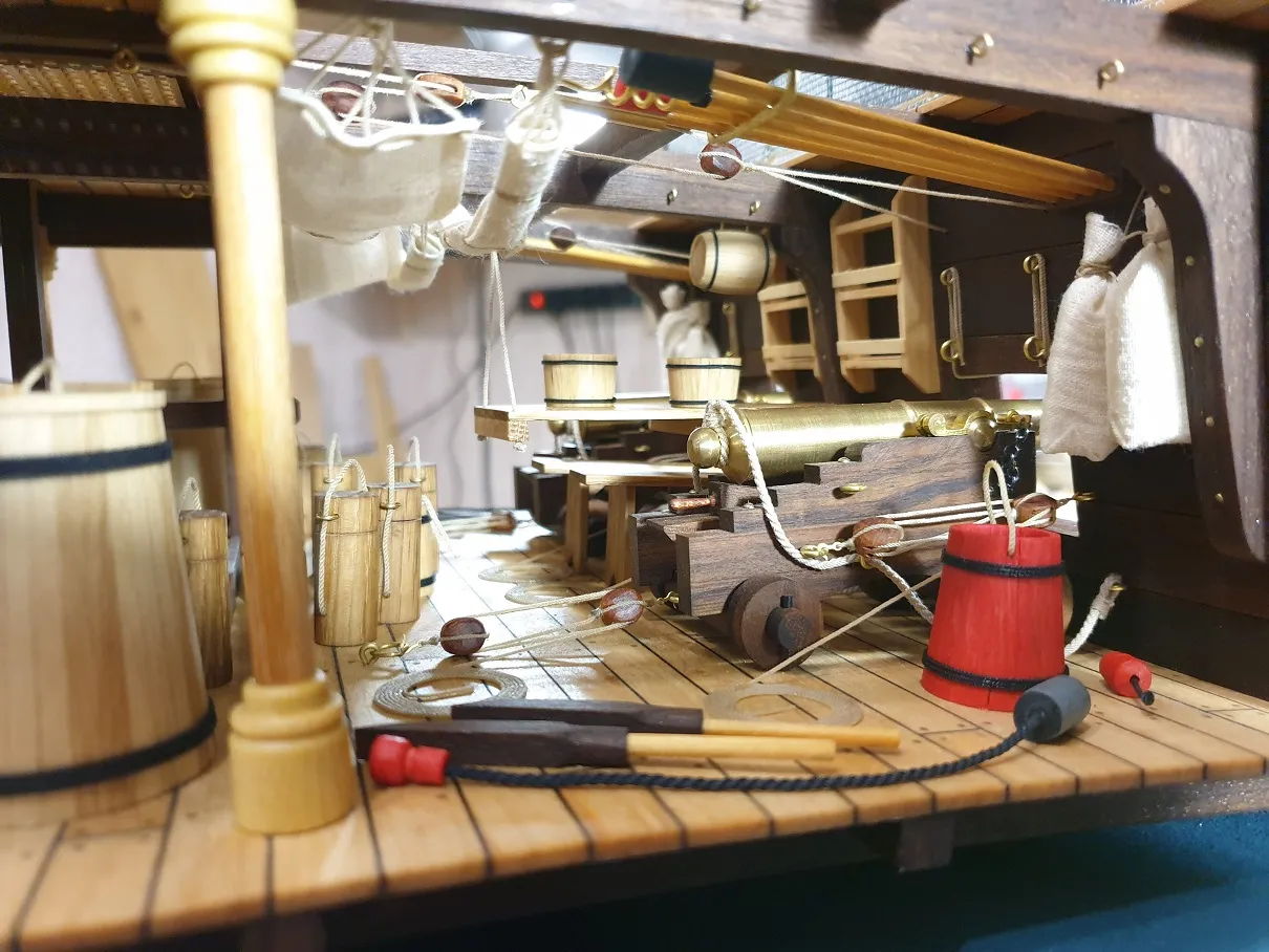Модель корабля Фрагмент орудийной палубы - Верфь на Столе
