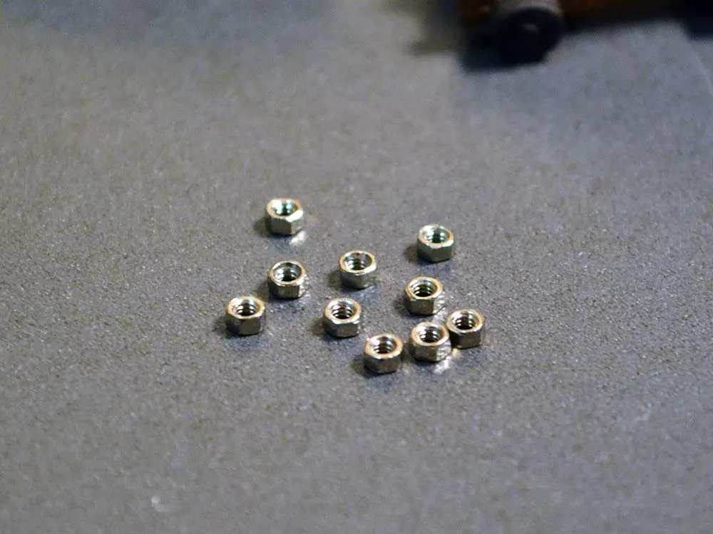 Миниатюрная гайка М1,6 нержавейка, 10 шт