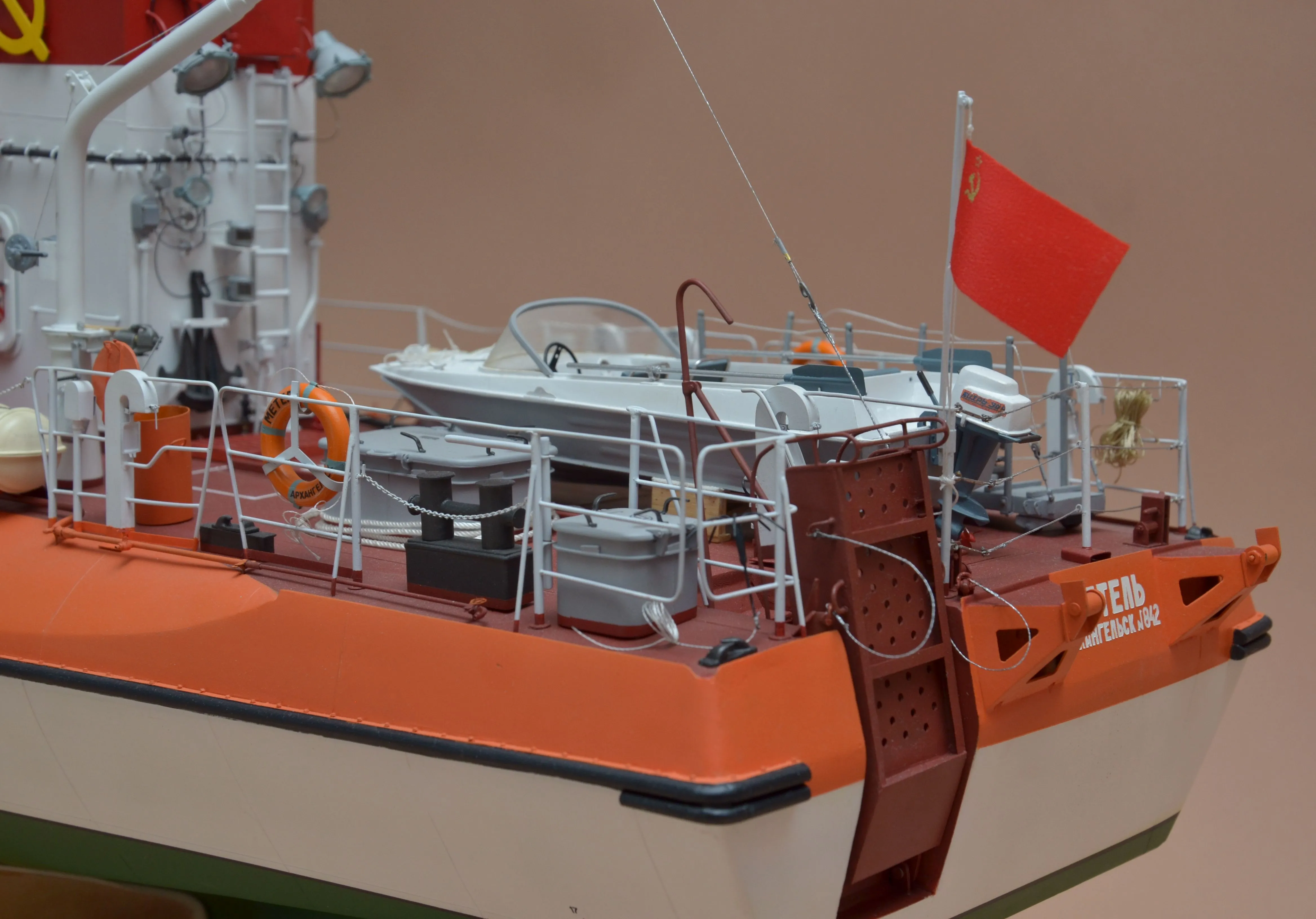 Модель корабля Всепогодный спасательный катер (ВСК) "МЕТЕЛЬ", пр. 1458 - Верфь на Столе