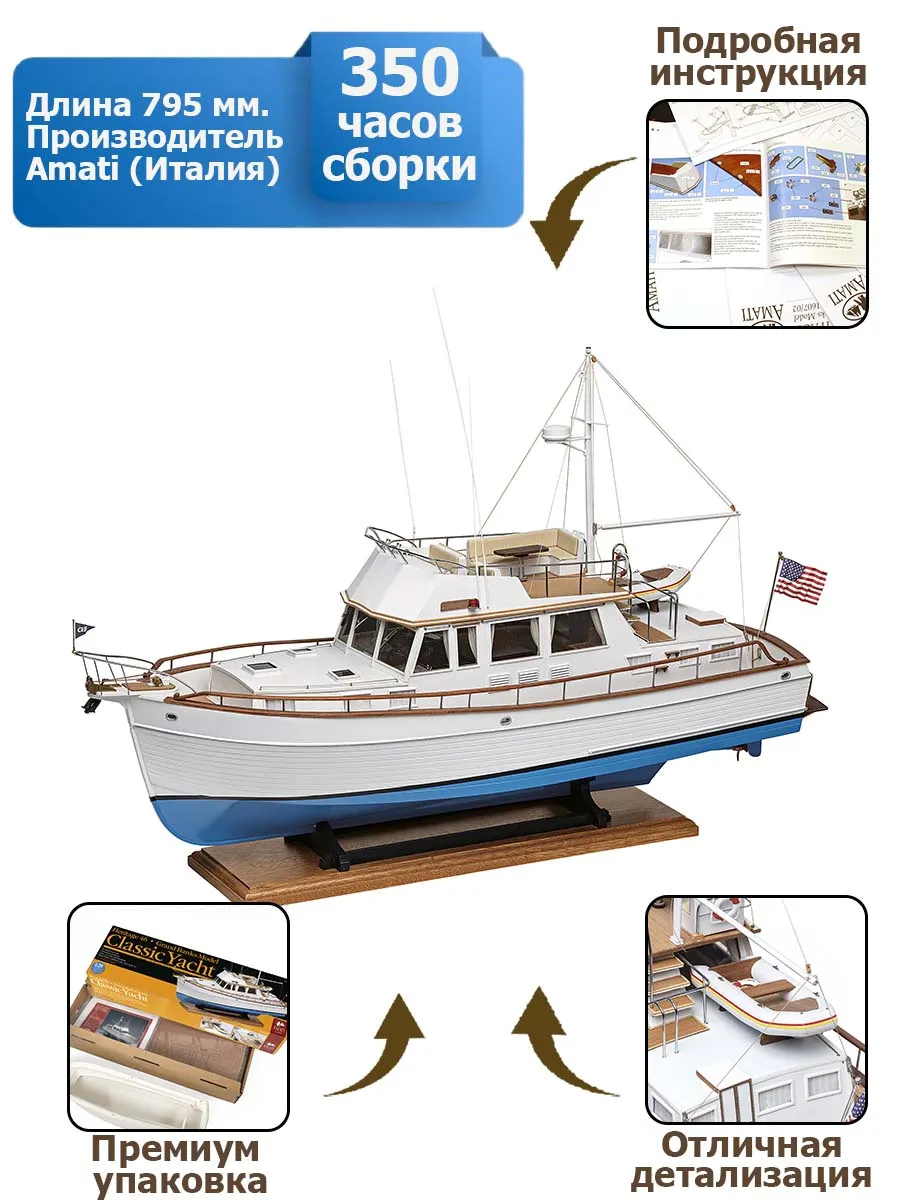 модель яхты Grand Banks 46 Classic