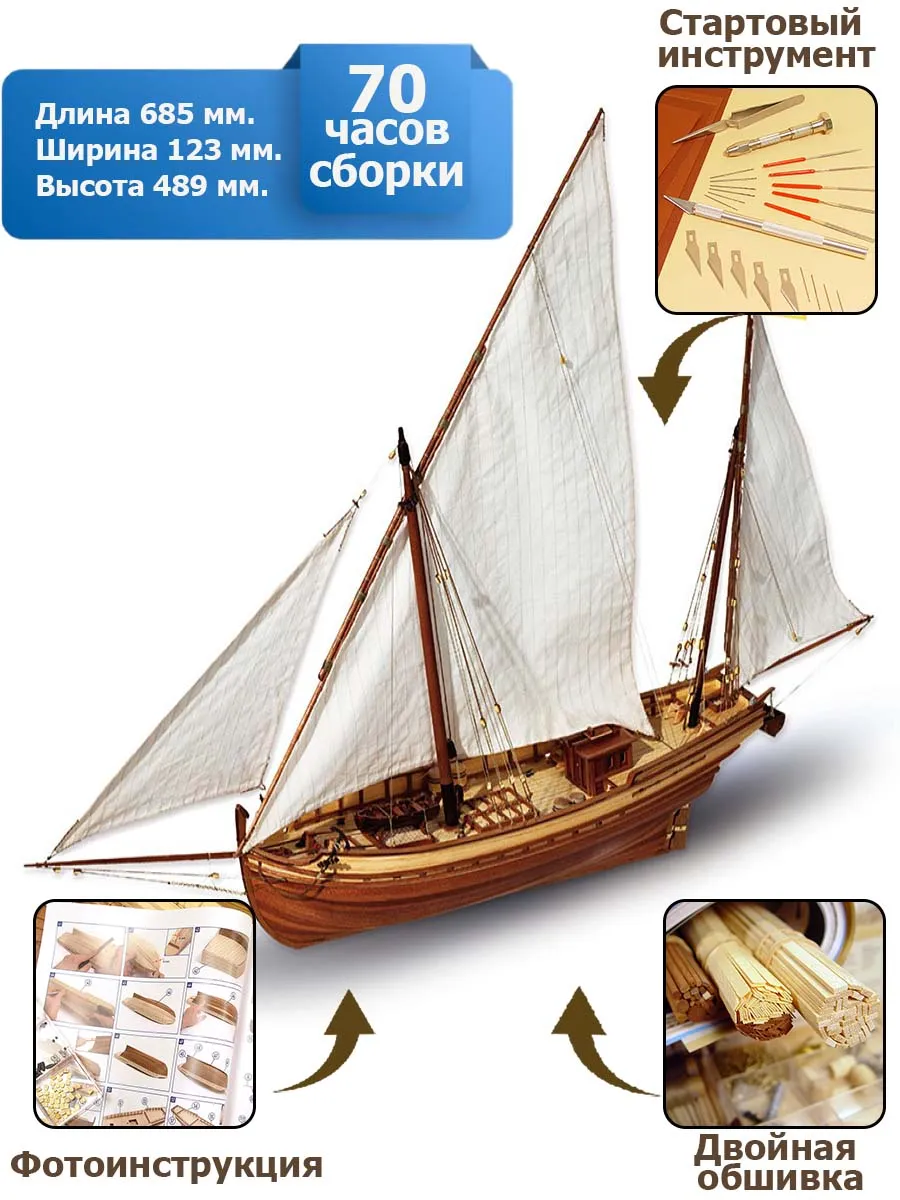Фелюга San Juan (Сан Хуан) + (Стартовый набор инструментов)