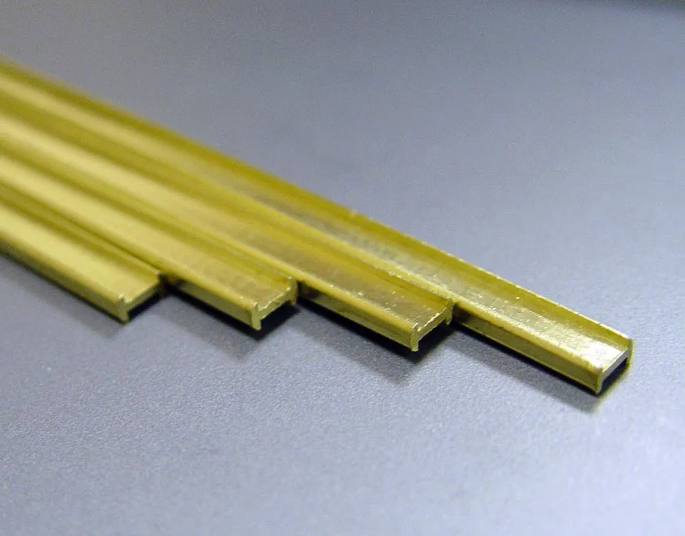 H-профиль латунный 4,8х2,4 мм, 1 шт
