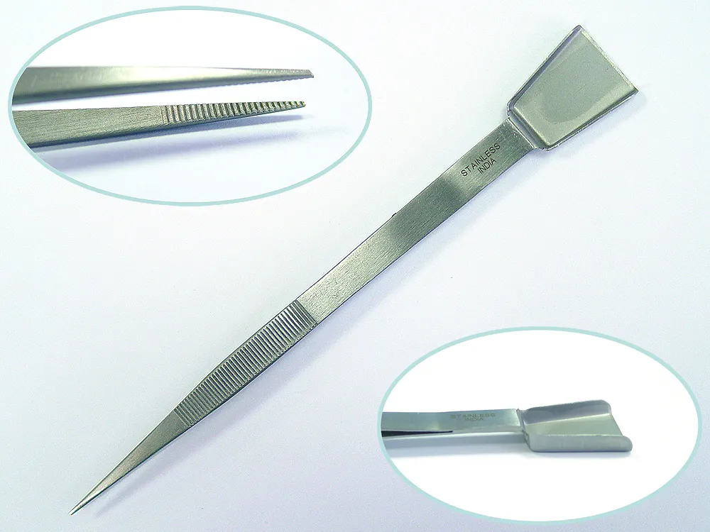 Набор из 5 ювелирных 16 см пинцетов и ухвата Набор из 5 ювелирных 16 см пинцетов и ухвата