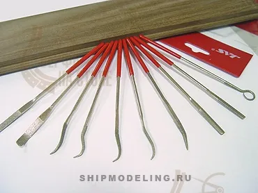 Набор 10 алмазных надфилей и рифелей, 140 мм