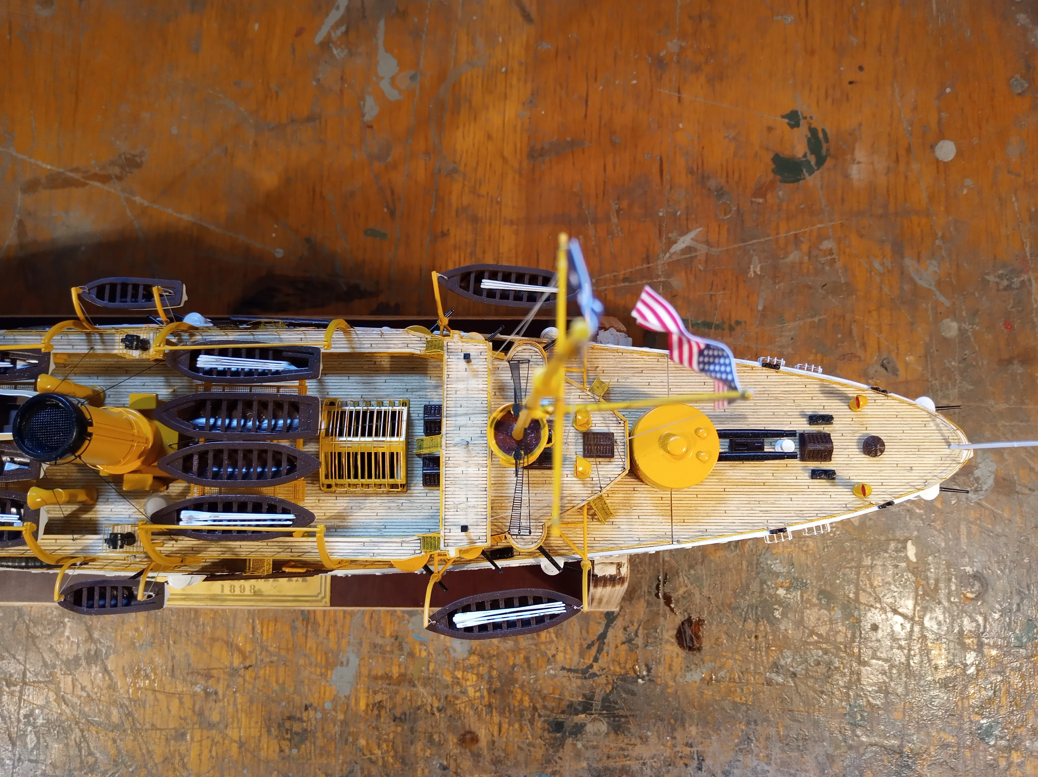 Модель корабля Protected Cruiser USS "OLIMPIA" - Верфь на Столе