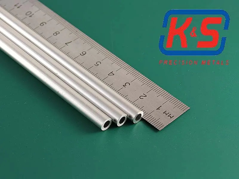 Толстостенная алюминиевая трубка 6,4 мм, 1 шт