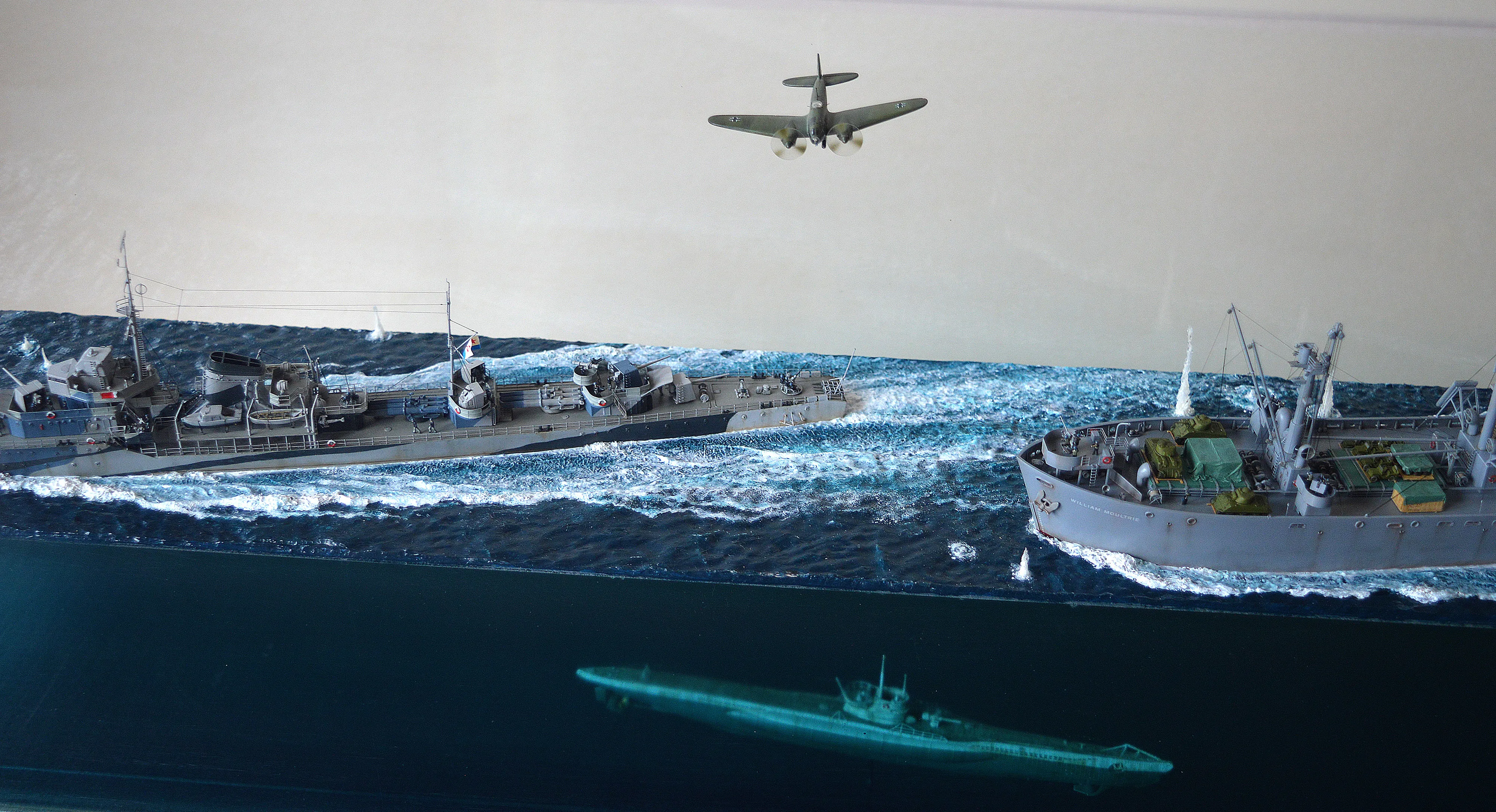 Модель корабля Диорама "Североморцы" - Верфь на Столе