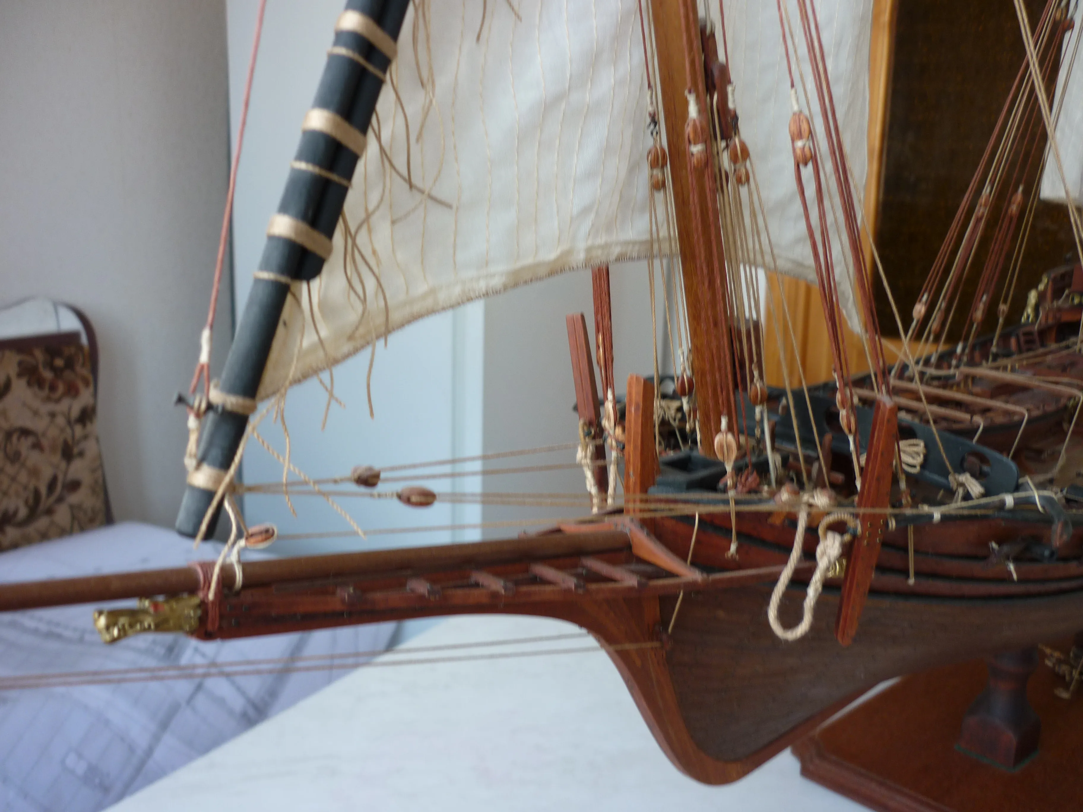 Модель корабля Шебека «Le Requin»  - Верфь на Столе