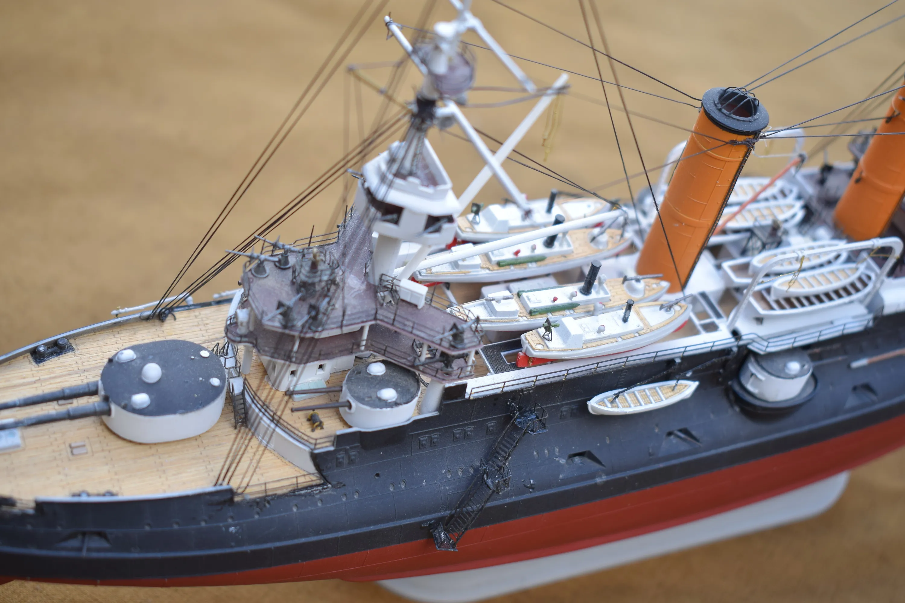 Модель корабля Броненосец РИФ «Цесаревич» на осень 1904 года - Верфь на Столе