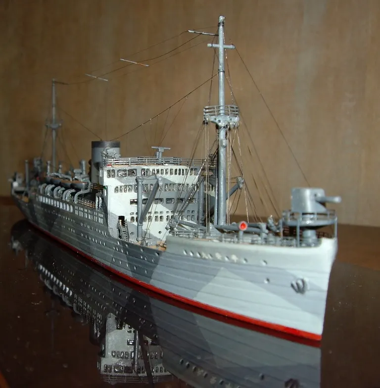 Модель корабля судно снабжения подводных лодок «Хэйан Мару» - Верфь на Столе