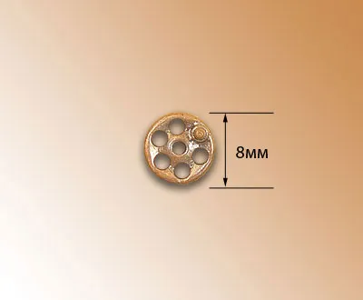 Ручное колесо, металл, 8 мм, 2 шт