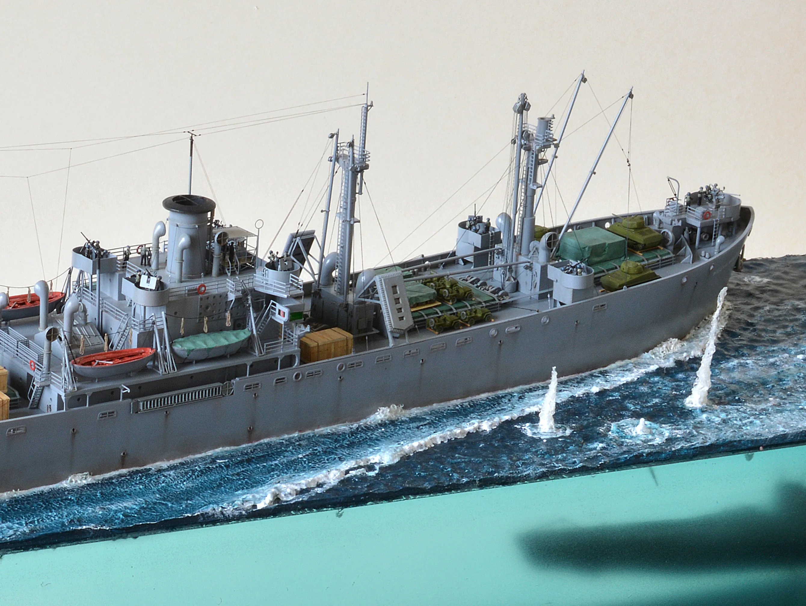 Модель корабля Диорама "Североморцы" - Верфь на Столе