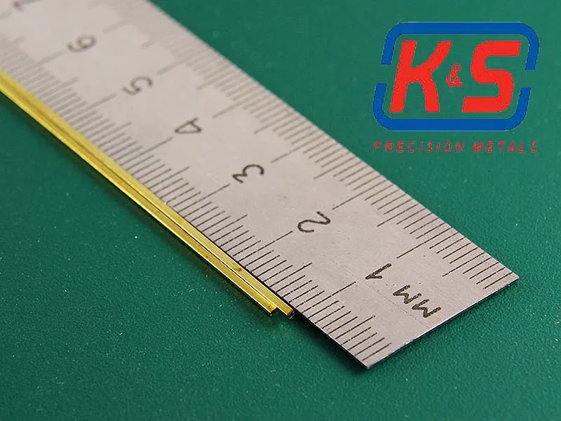 Пруток квадратный, латунь 0,8 мм, 2 шт