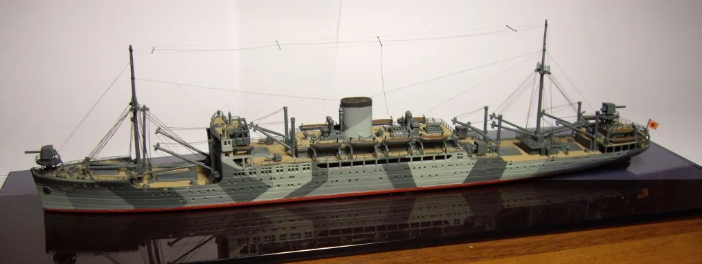 Модель корабля судно снабжения подводных лодок «Хэйан Мару» - Верфь на Столе