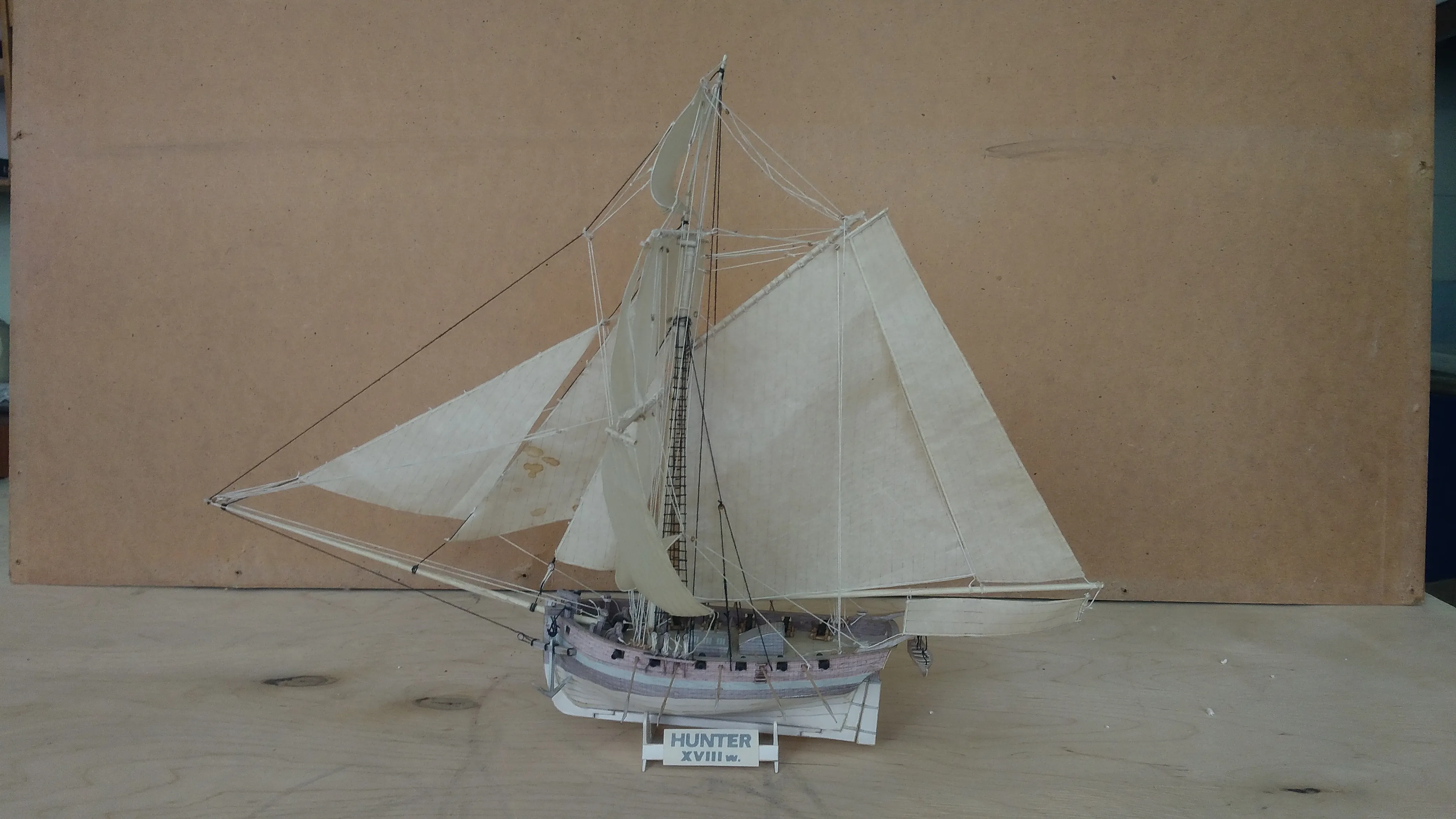 Модель корабля Английский парусный корабль 18 века HUNTER - Верфь на Столе