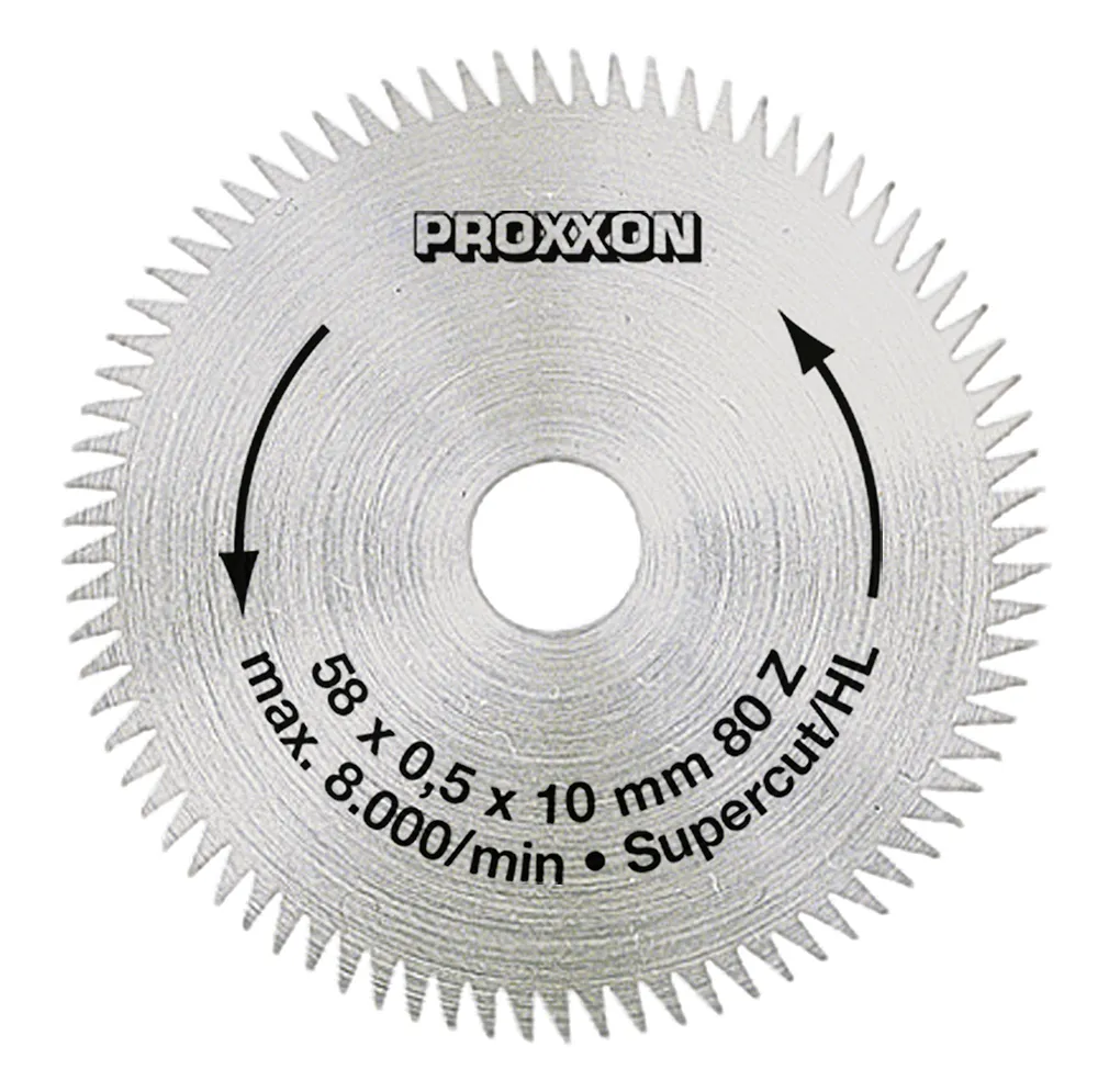 Диск Super Cut 58 мм для циркулярной пилы Proxxon KS230 28014 Диск Super Cut 58 мм для циркулярной пилы Proxxon KS230 28014