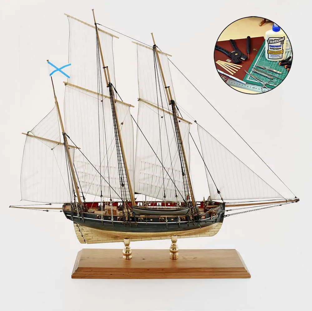 Люгер "Петергоф" + (Полный набор инструментов, клея и лак)