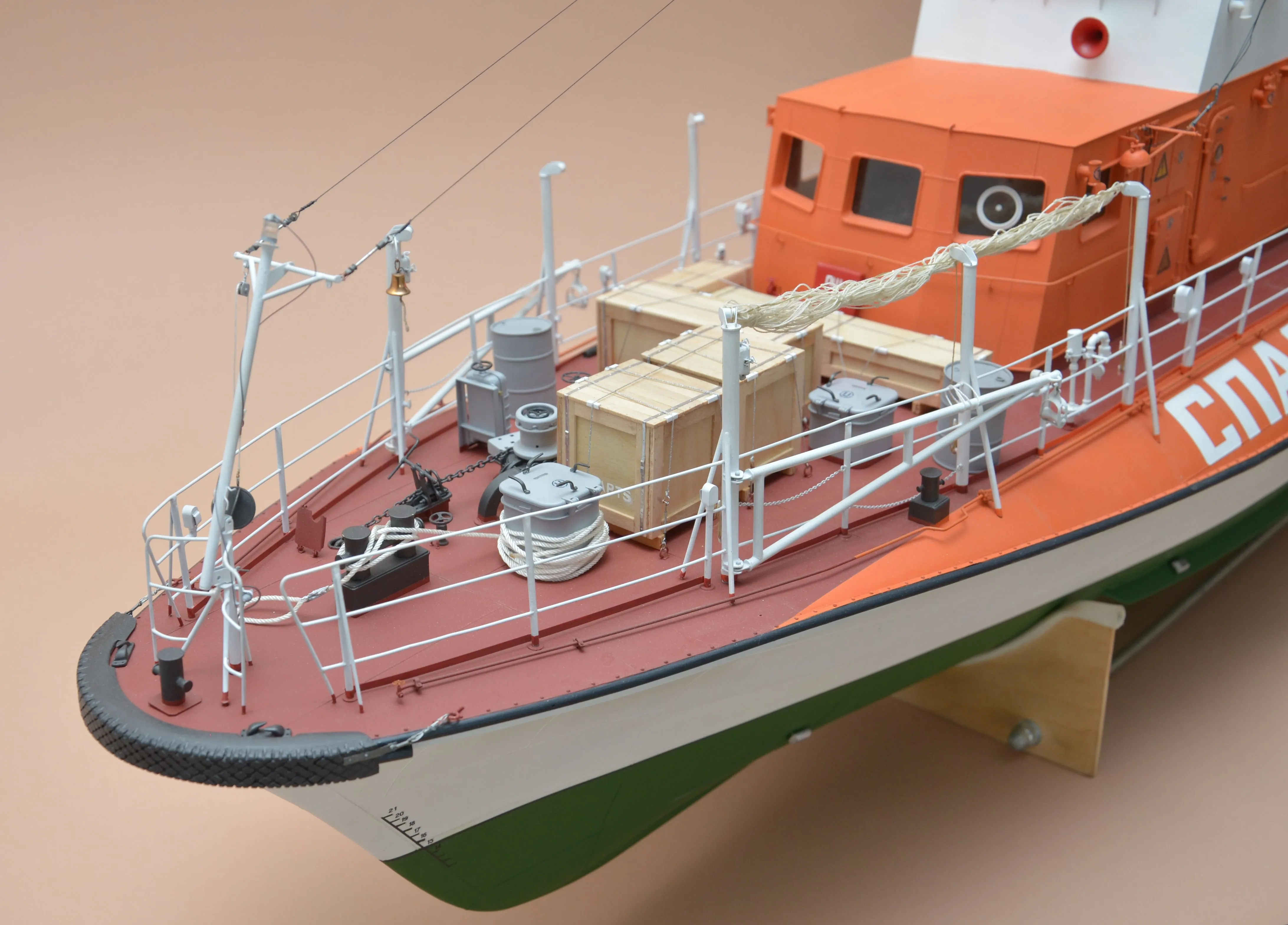 Модель корабля Всепогодный спасательный катер (ВСК) "МЕТЕЛЬ", пр. 1458 - Верфь на Столе