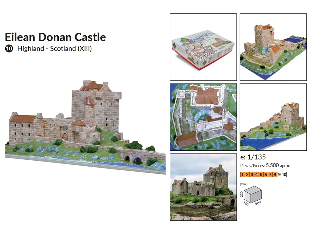 керамический конструктор купить Замок Eilean Donan керамический конструктор купить Замок Eilean Donan