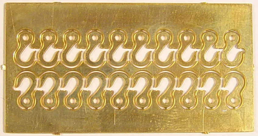 Гак, латунь, 5 мм, 20 шт