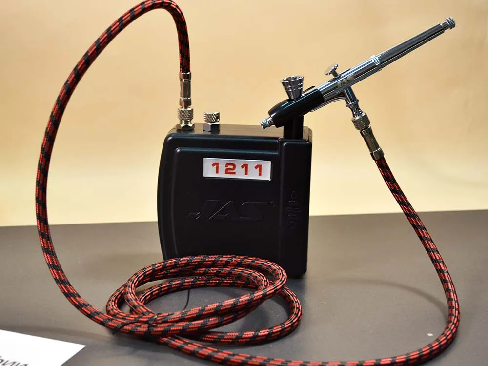 Набор для аэрографии 1282, компрессор, аэрограф, шланг