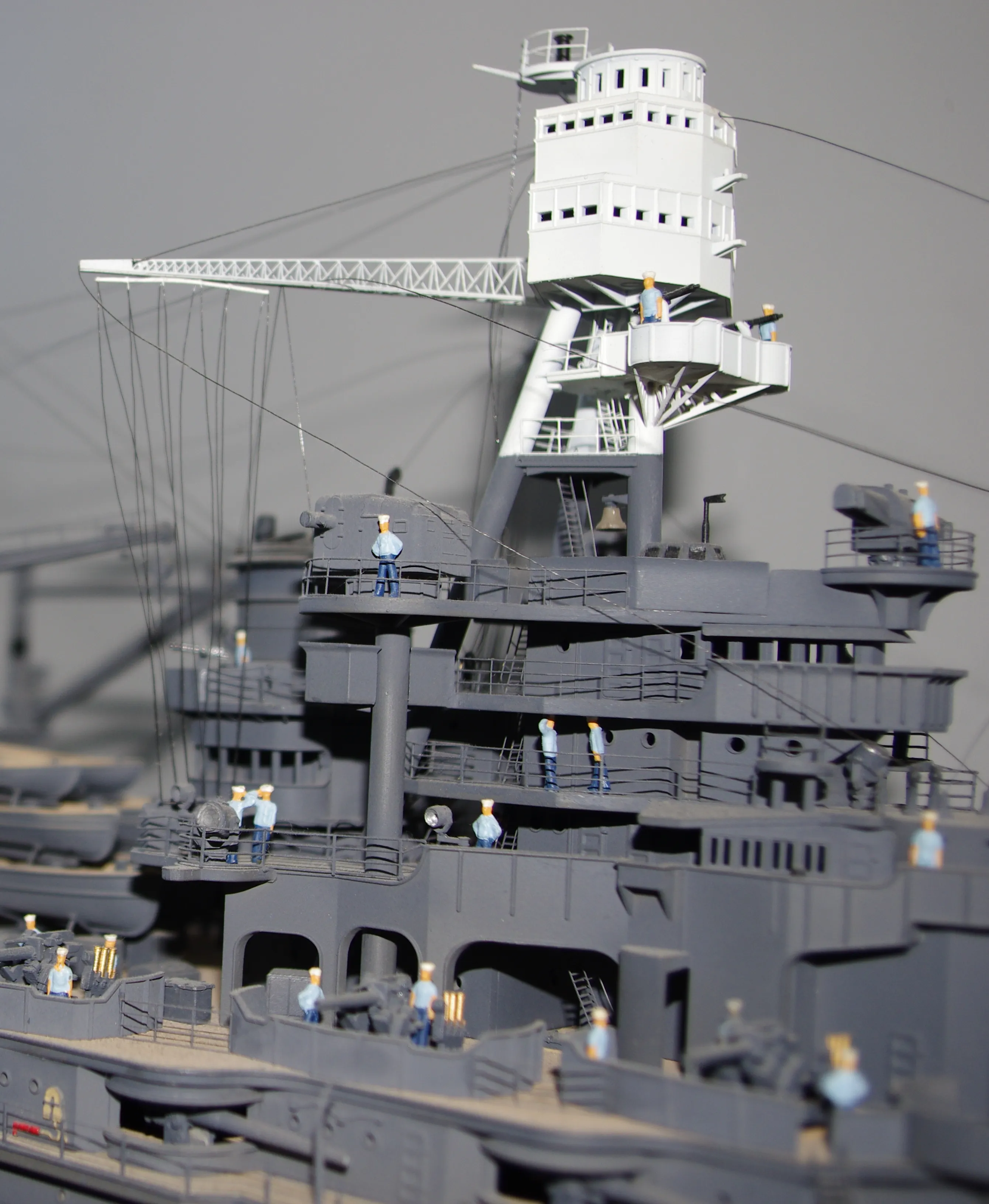 Модель корабля Линкор  ВВ-39  "АРИЗОНА"  декабрь 1941 г. - Верфь на Столе