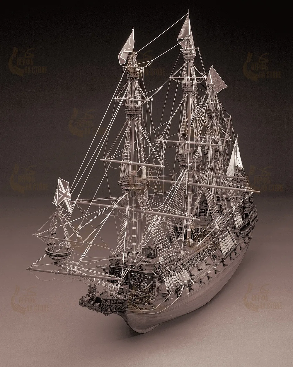 Чертеж корабля Sovereign of the seas
