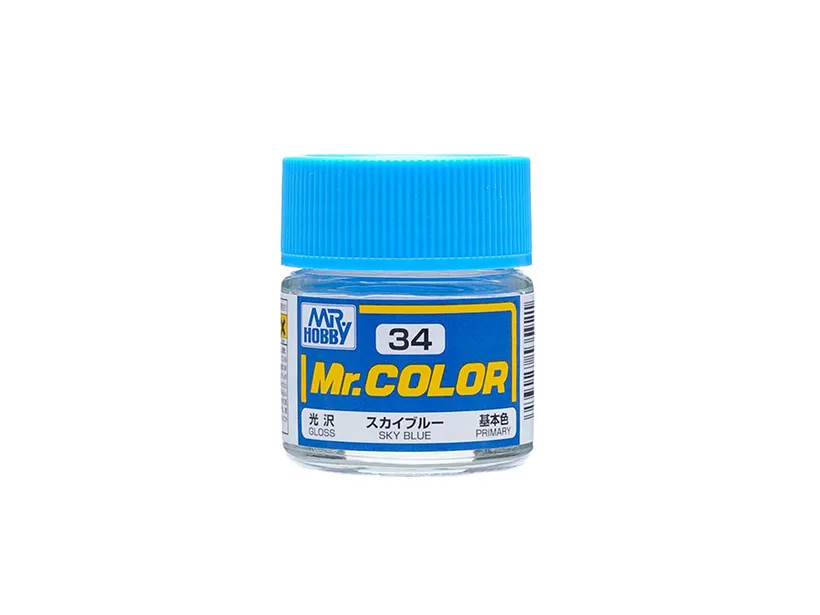 Краска Mr Color, небесная, глянцевая, C 34, 10 мл