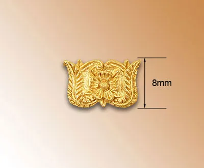 Декоративный элемент, колоски, 8 мм, металл