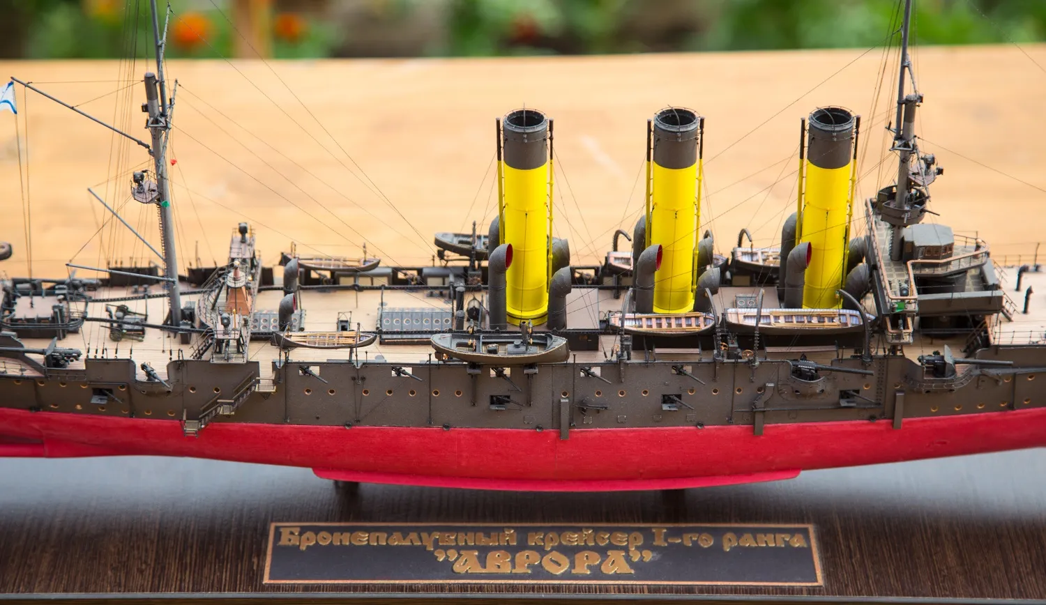 Модель корабля Бронепалубный крейсер I-го ранга "АВРОРА" - Верфь на Столе