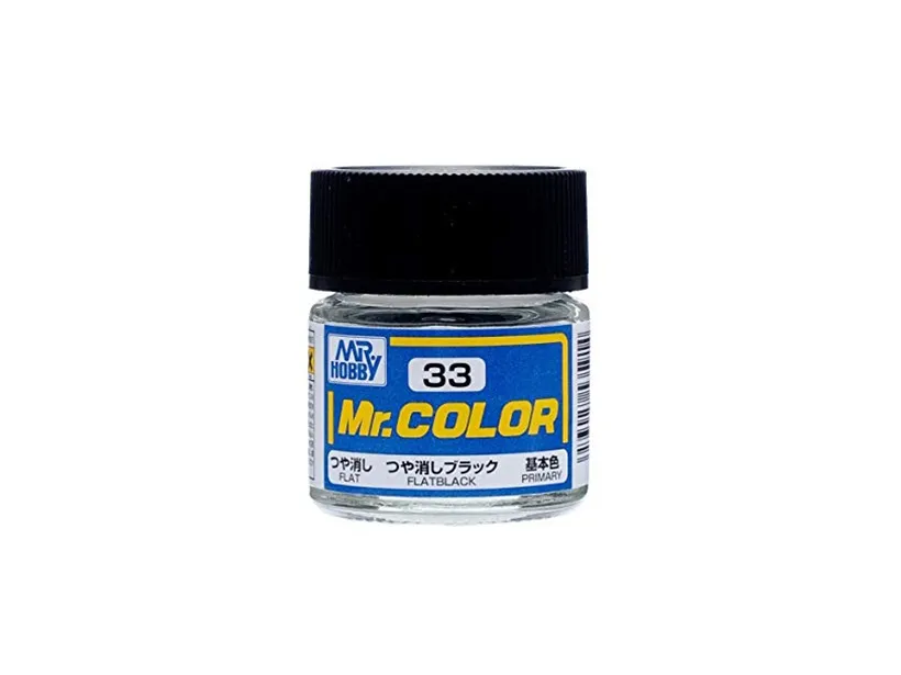 Краска Mr Color, черная, матовая, C 33, 10 мл