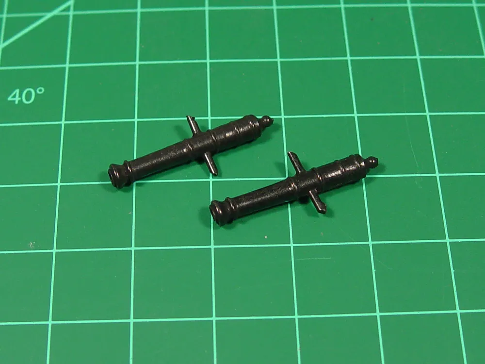 Пушка, черненая латунь, 30 мм, 2 шт