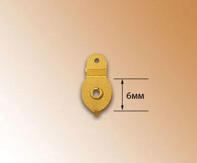 Рабочий блок, латунь, 6 мм, 1 штука