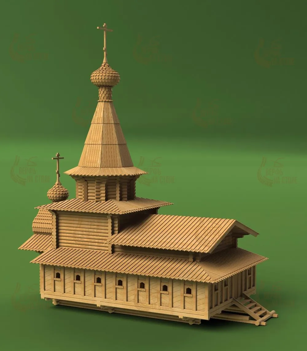 Спасская Церковь, Якутия, 3440 деталей