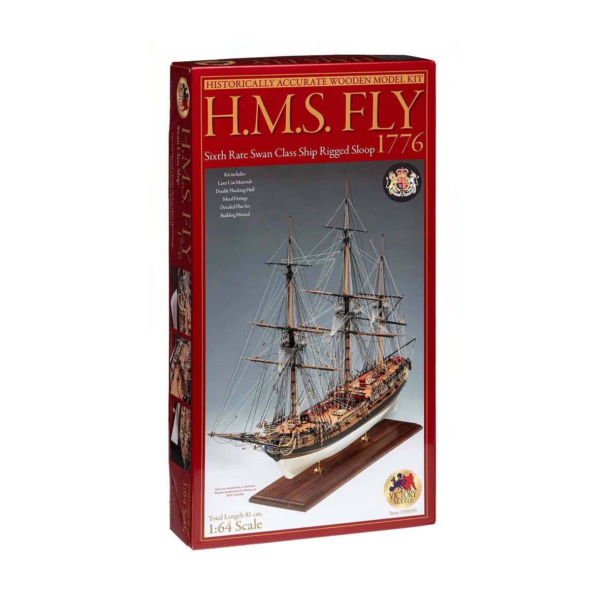 HMS Fly + (Полный набор инструментов, клея и краски) HMS Fly + (Полный набор инструментов, клея и краски)