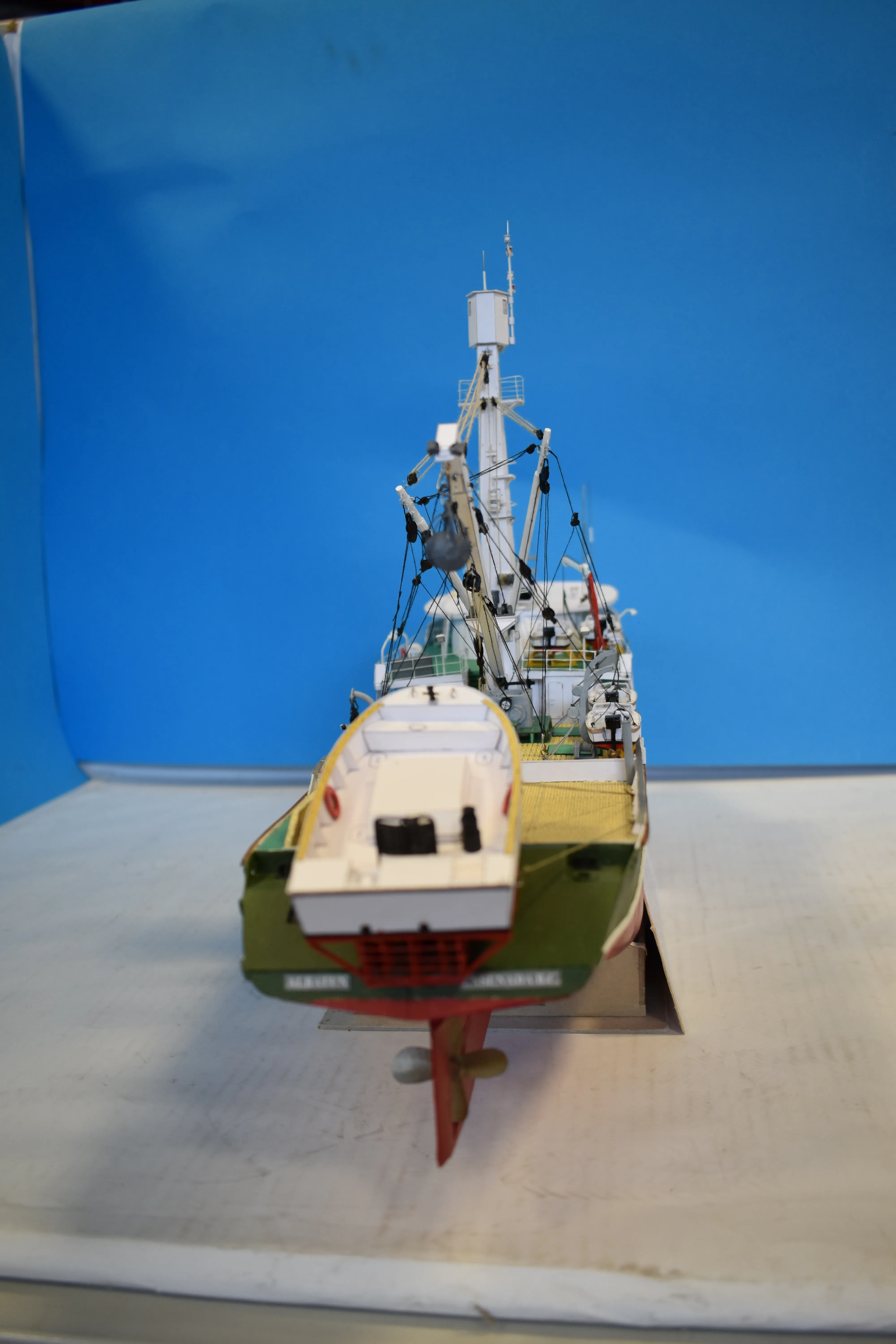 Модель корабля судно для ловли тунца "Albatun" - Верфь на Столе