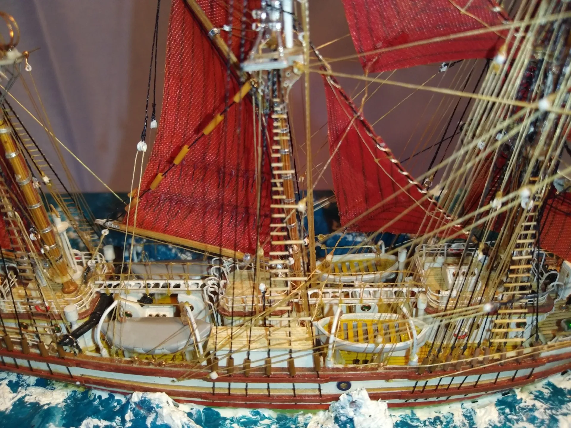 Модель корабля Баркентина "Вега" II - Верфь на Столе