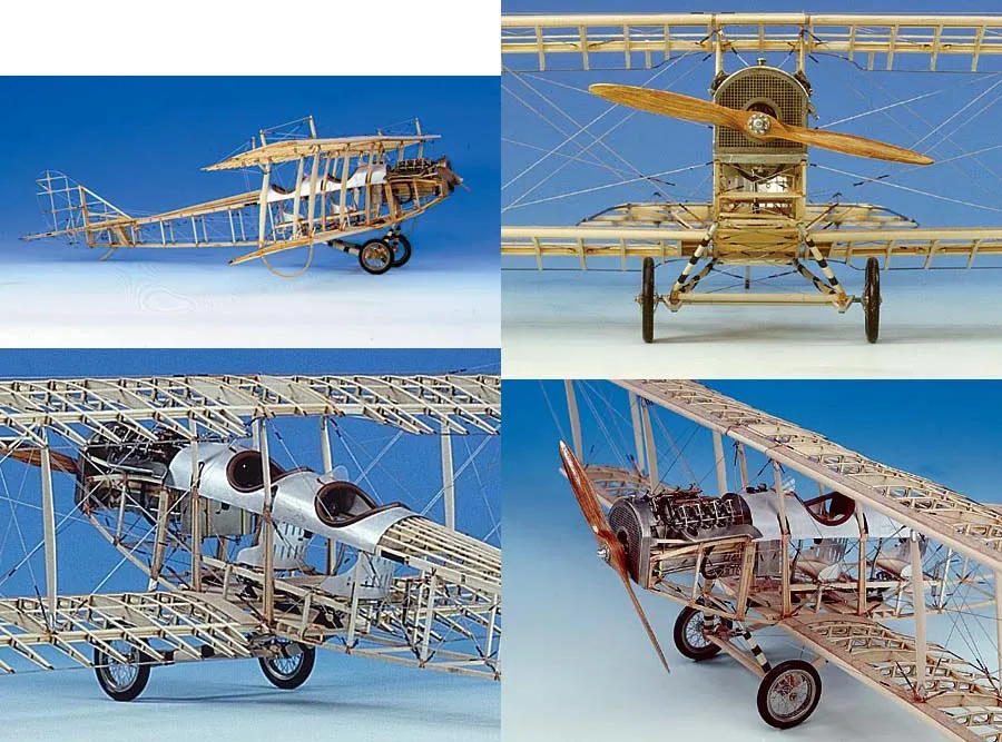 Деревянная модель самолета Биплан Curtiss Jn-4D Jenny