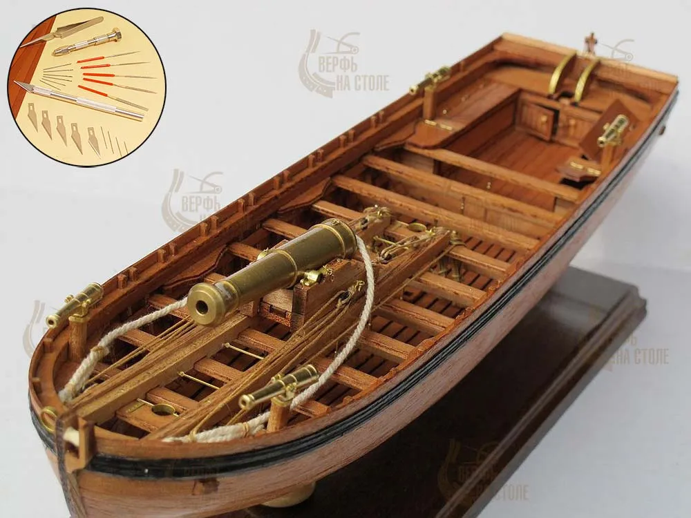 Вооруженный баркас (Longboat Armed For War) + (Стартовый набор инструментов)